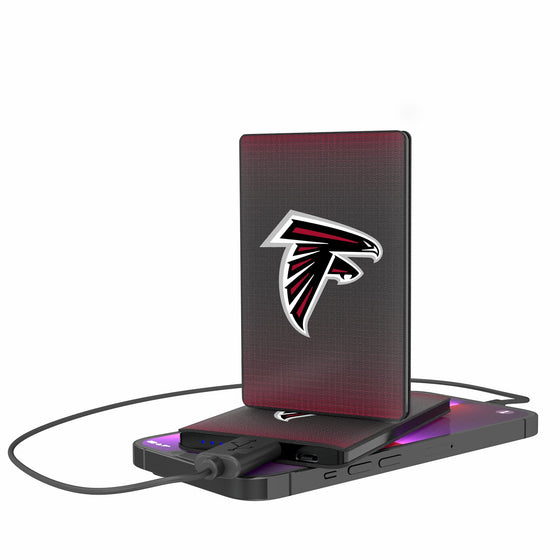 Atlanta Falcons Linen 2500mAh Credit Card Powerbank-0