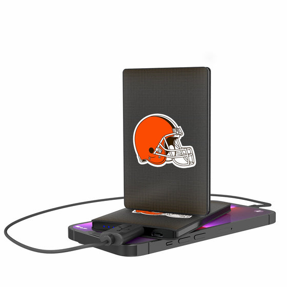 Cleveland Browns Linen 2500mAh Credit Card Powerbank-0