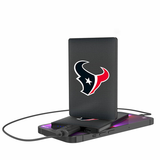 Houston Texans Linen 2500mAh Credit Card Powerbank-0