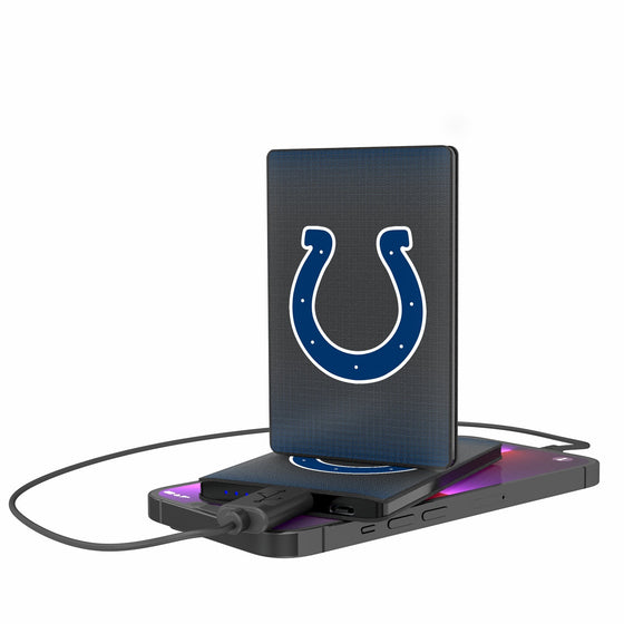 Indianapolis Colts Linen 2500mAh Credit Card Powerbank-0