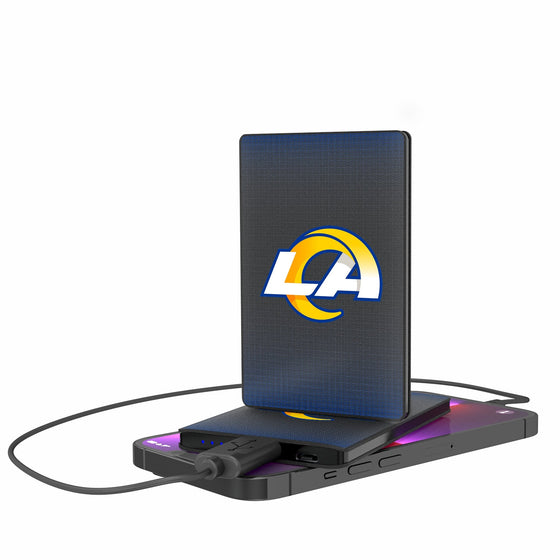 Los Angeles Rams Linen 2500mAh Credit Card Powerbank-0