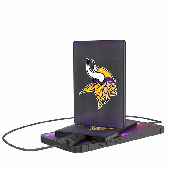 Minnesota Vikings Linen 2500mAh Credit Card Powerbank-0