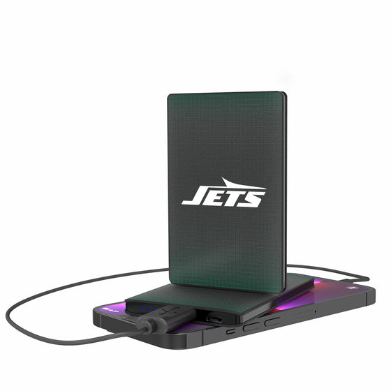 New York Jets Linen 2500mAh Credit Card Powerbank-0