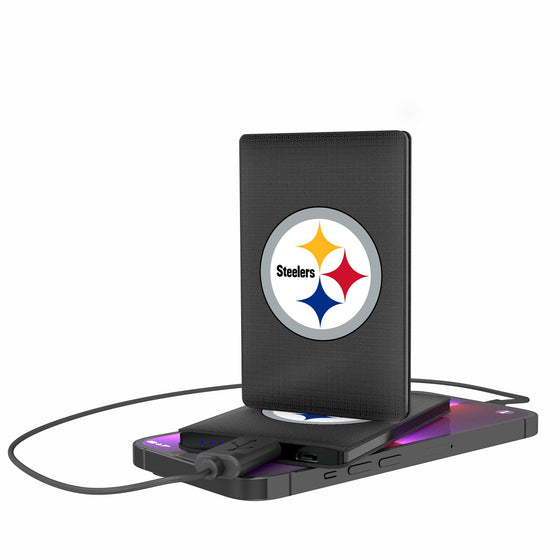 Pittsburgh Steelers Linen 2500mAh Credit Card Powerbank-0