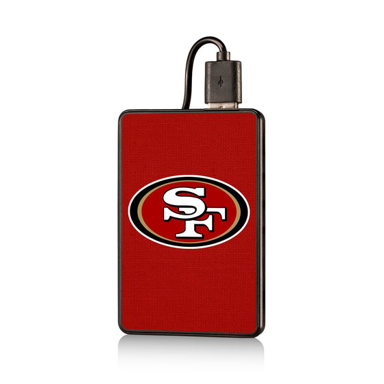 San Francisco 49ers Solid 2200mAh Credit Card Powerbank-0