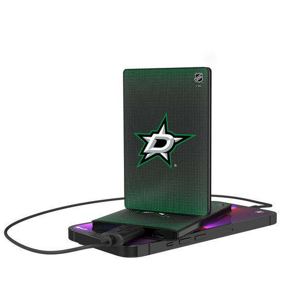 Dallas Stars Linen 2500mAh Credit Card Powerbank-0