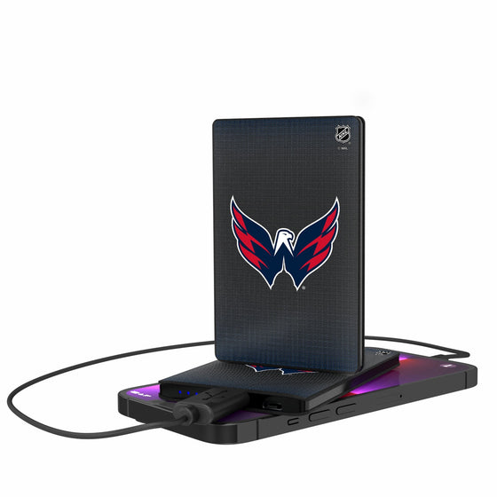 Washington Capitals Linen 2500mAh Credit Card Powerbank-0