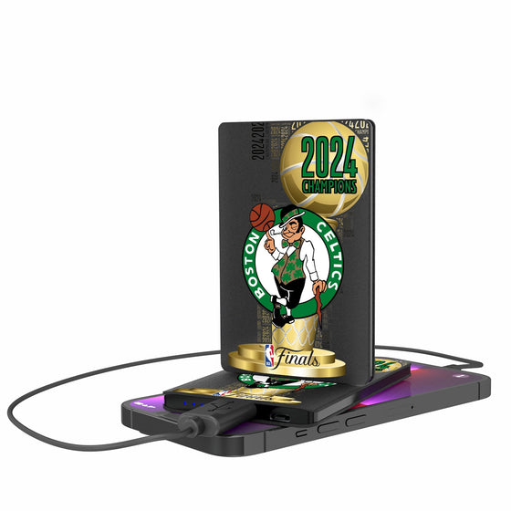 Boston Celtics 2024 NBA Champions 2500mAh Credit Card Powerbank-0