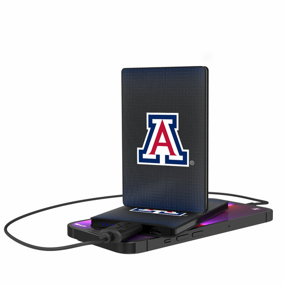 Arizona Wildcats Linen 2500mAh Credit Card Powerbank-0