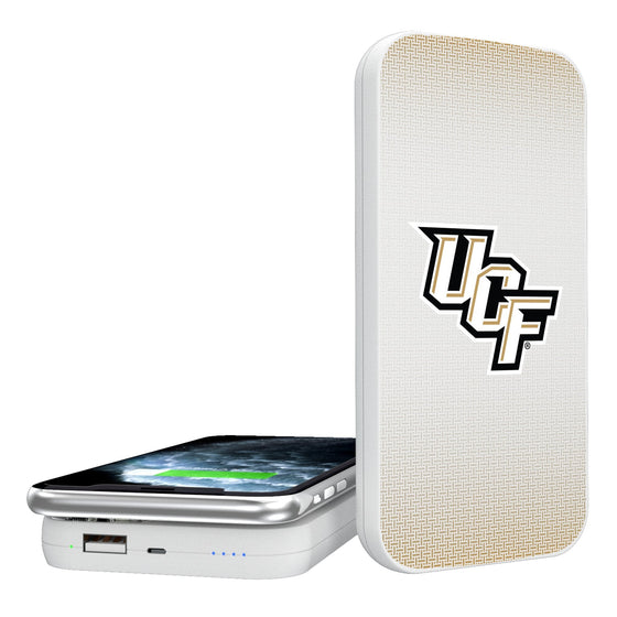 Central Florida Golden Knights Linen 5000mAh Portable Wireless Charger-0