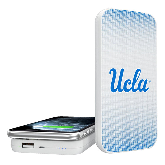 UCLA Bruins Linen 5000mAh Portable Wireless Charger-0
