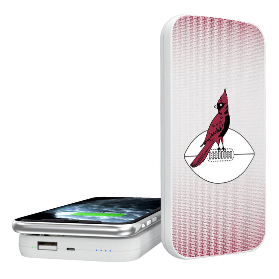 Chicago Cardinals 1947-1959 Historic Collection Linen 5000mAh Portable Wireless Charger-0