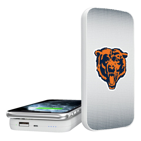 Chicago Bears 1946 Historic Collection Linen 5000mAh Portable Wireless Charger-0