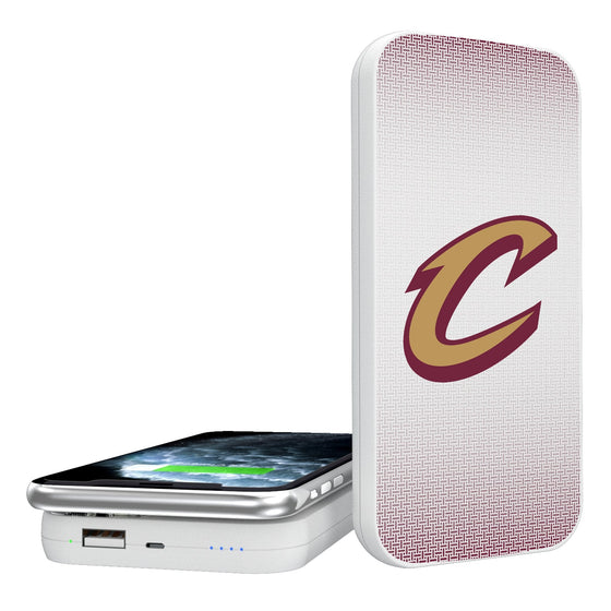 Cleveland Cavaliers Linen 5000mAh Portable Wireless Charger-0