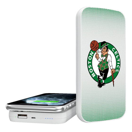 Boston Celtics Linen 5000mAh Portable Wireless Charger-0