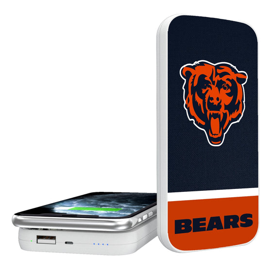 Chicago Bears Endzone Solid 5000mAh Portable Wireless Charger-0