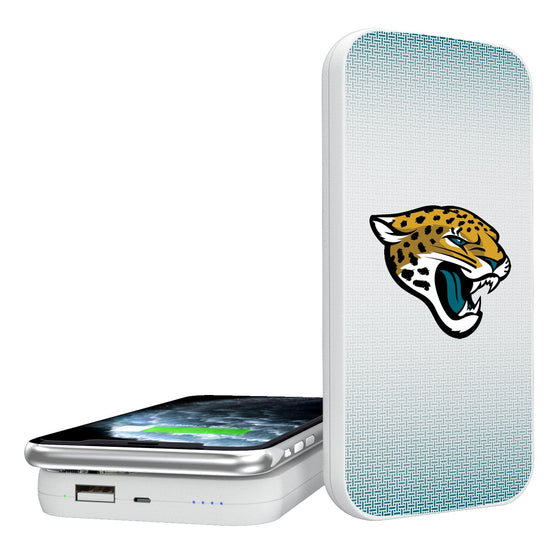 Jacksonville Jaguars Linen 5000mAh Portable Wireless Charger-0