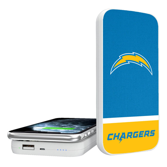 Los Angeles Chargers Endzone Solid 5000mAh Portable Wireless Charger-0