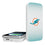 Miami Dolphins Linen 5000mAh Portable Wireless Charger-0