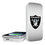 Las Vegas Raiders Linen 5000mAh Portable Wireless Charger-0