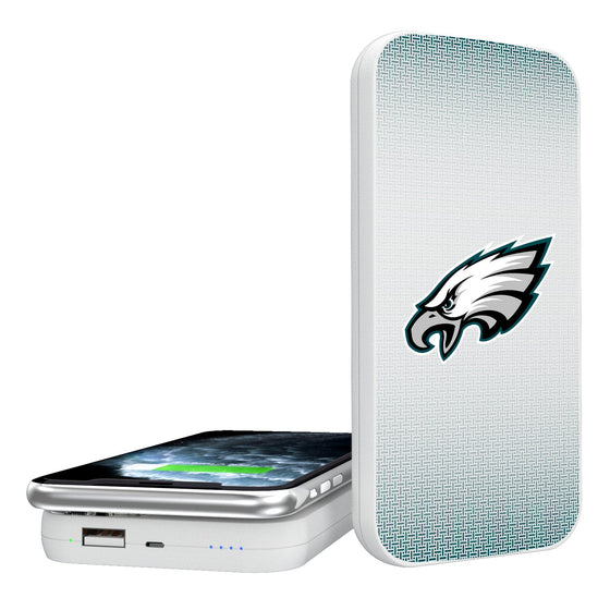 Philadelphia Eagles Linen 5000mAh Portable Wireless Charger-0