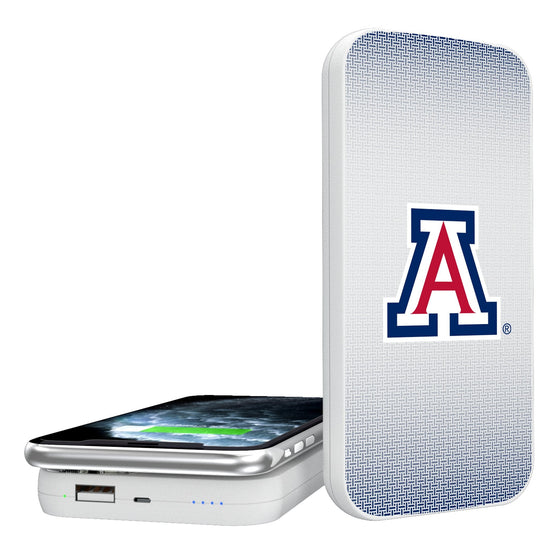 Arizona Wildcats Linen 5000mAh Portable Wireless Charger-0