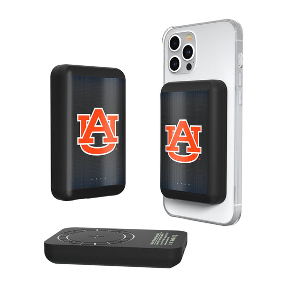 Auburn Tigers Linen Wireless Mag Power Bank-0