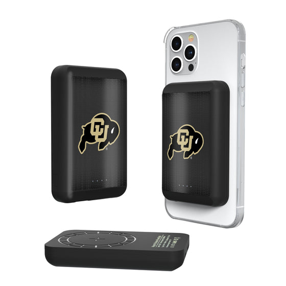 Colorado Buffaloes Linen Wireless Mag Power Bank-0