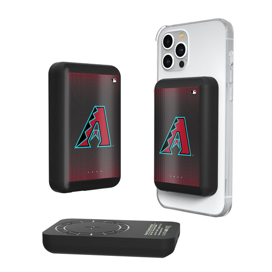 Arizona Diamondbacks Linen Wireless Mag Power Bank-0