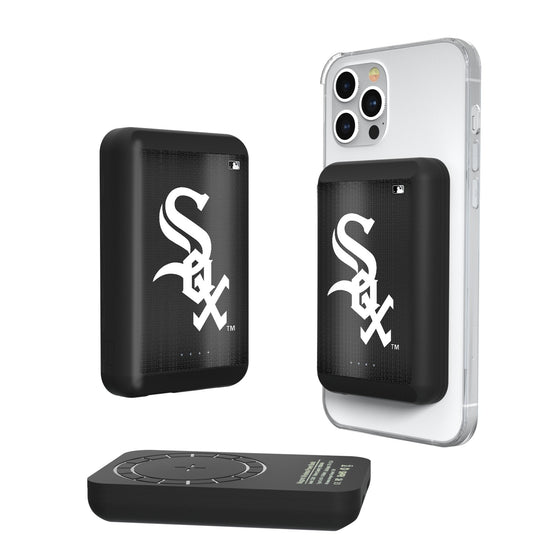 Chicago White Sox Linen Wireless Mag Power Bank-0