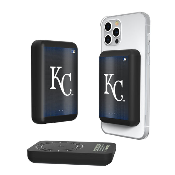 Kansas City Royals Linen Wireless Mag Power Bank-0