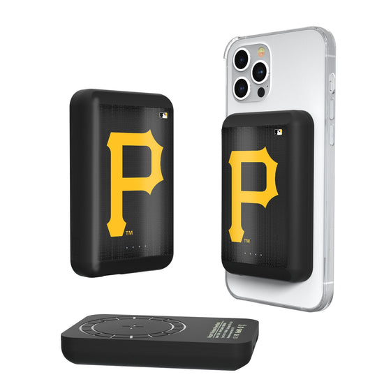 Pittsburgh Pirates Linen Wireless Mag Power Bank-0