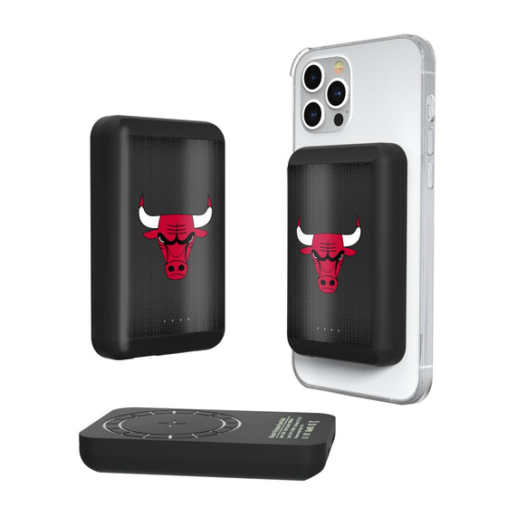 Chicago Bulls Linen Wireless Mag Power Bank-0