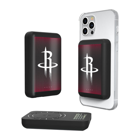 Houston Rockets Linen Wireless Mag Power Bank-0