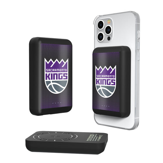 Sacramento Kings Linen Wireless Mag Power Bank-0