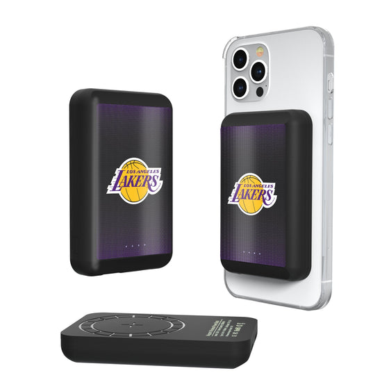 Los Angeles Lakers Linen Wireless Mag Power Bank-0