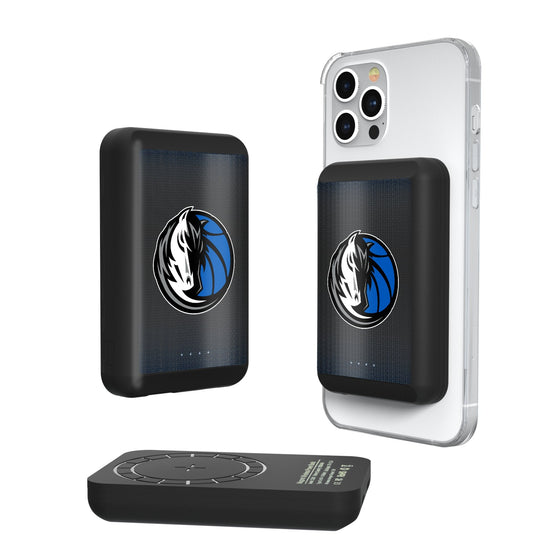 Dallas Mavericks Linen Wireless Mag Power Bank-0