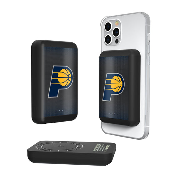 Indiana Pacers Linen Wireless Mag Power Bank-0