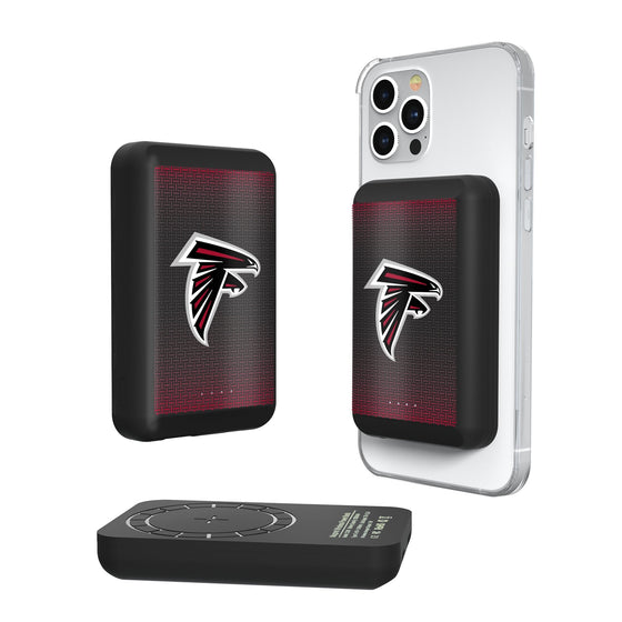 Atlanta Falcons Linen Wireless Mag Power Bank-0