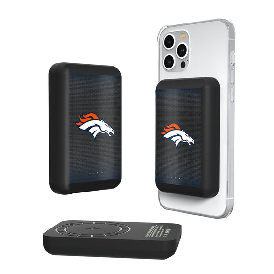 Denver Broncos Linen Wireless Mag Power Bank-0