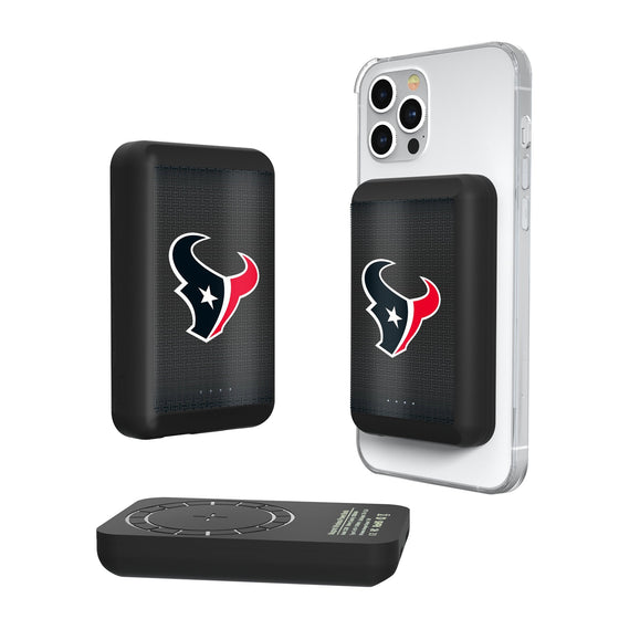 Houston Texans Linen Wireless Mag Power Bank-0