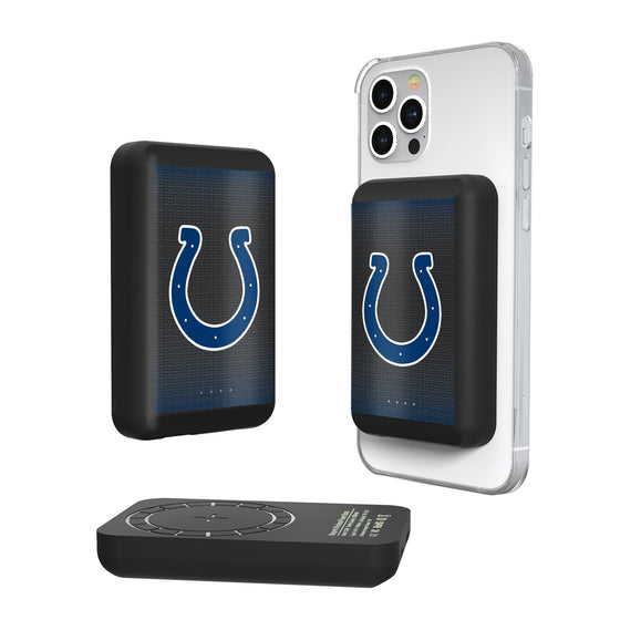 Indianapolis Colts Linen Wireless Mag Power Bank-0