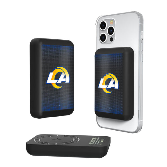 Los Angeles Rams Linen Wireless Mag Power Bank-0