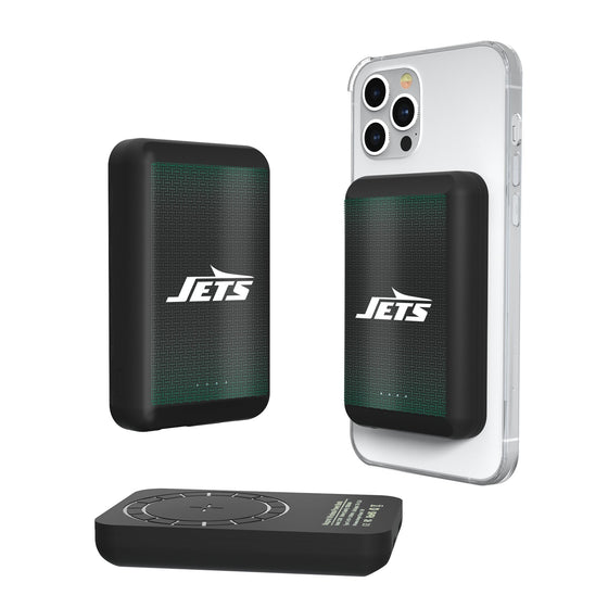 New York Jets Linen Wireless Mag Power Bank-0