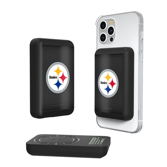 Pittsburgh Steelers Linen Wireless Mag Power Bank-0