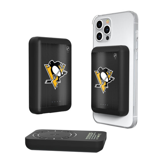 Pittsburgh Penguins Linen Wireless Mag Power Bank-0