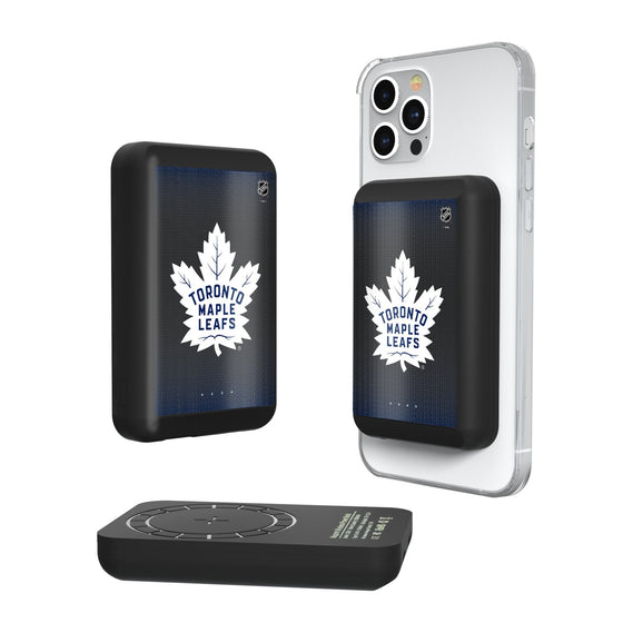 Toronto Maple Leafs Linen Wireless Mag Power Bank-0