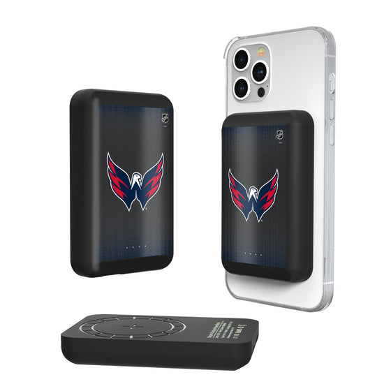 Washington Capitals Linen Wireless Mag Power Bank-0