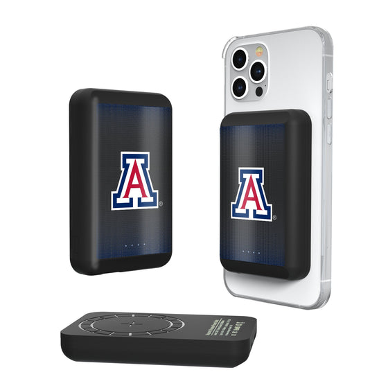 Arizona Wildcats Linen Wireless Mag Power Bank-0