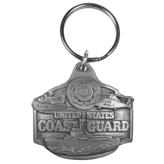 Coast Guard Antiqued Keyring